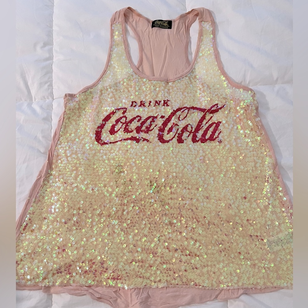 Coca Cola sequenced tank top, size M-L